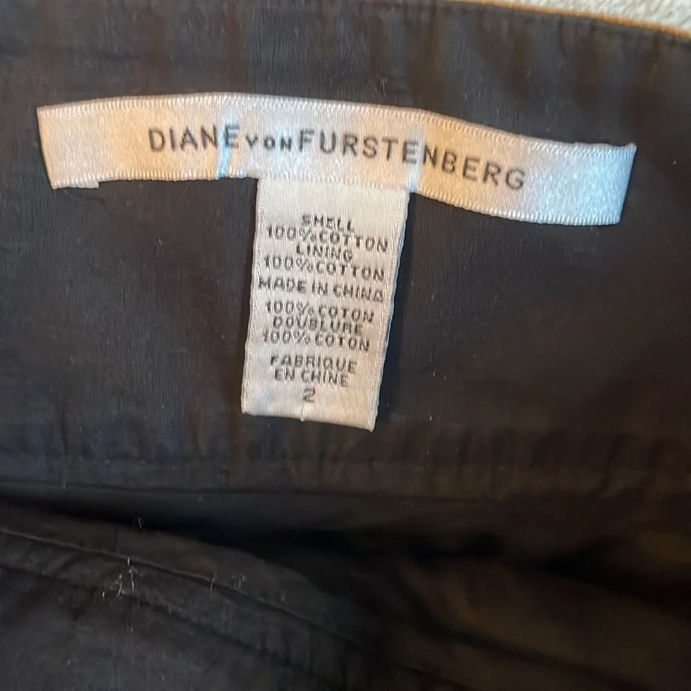 Diane Von Furstenberg Caranita Paris Themed Printed Pleated Skirt‎ size 2